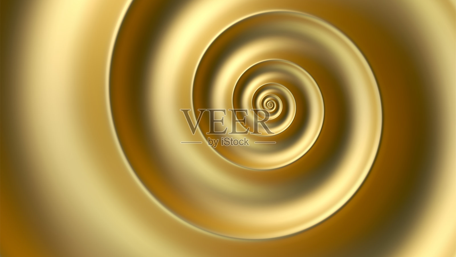 抽象的斐波那契金色螺旋背景插画图片素材