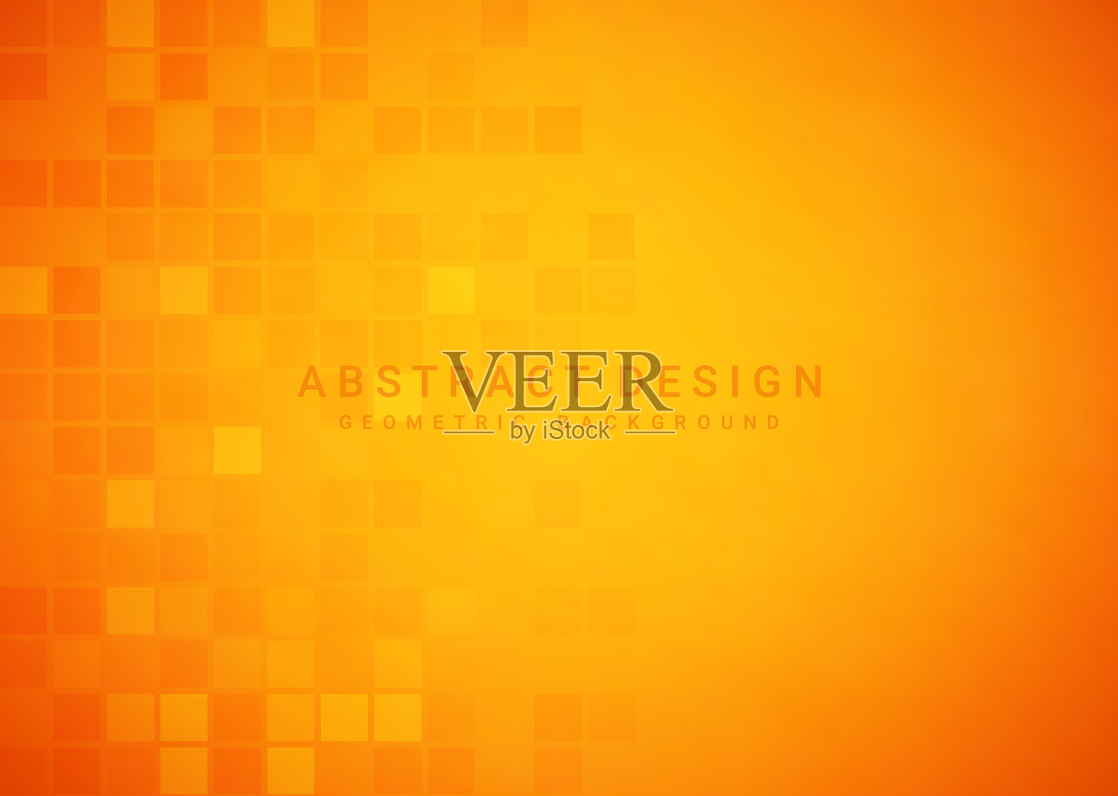 橙色几何矢量背景，可用于封面设计、海报、广告插画图片素材