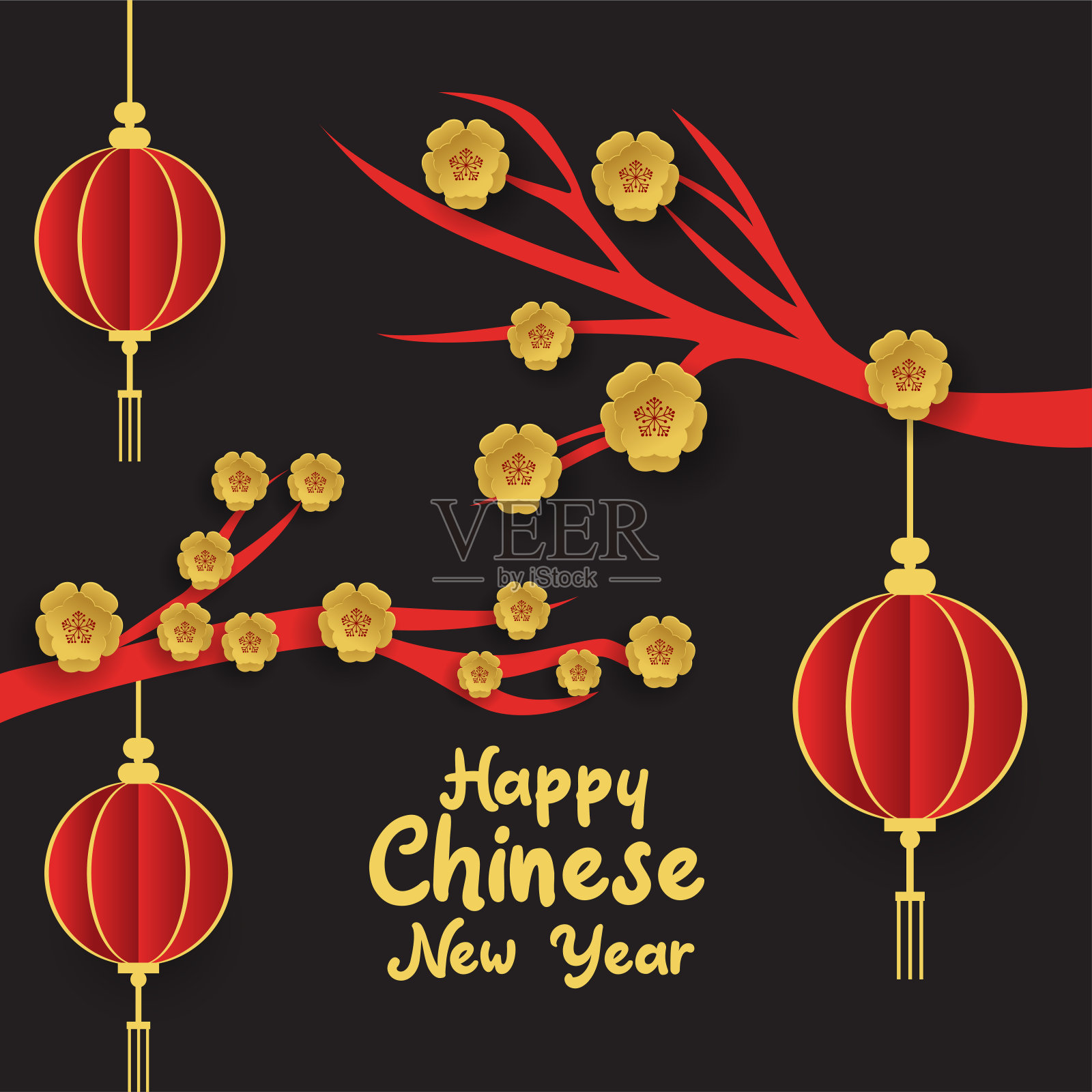 中国新年。矢量图插画图片素材
