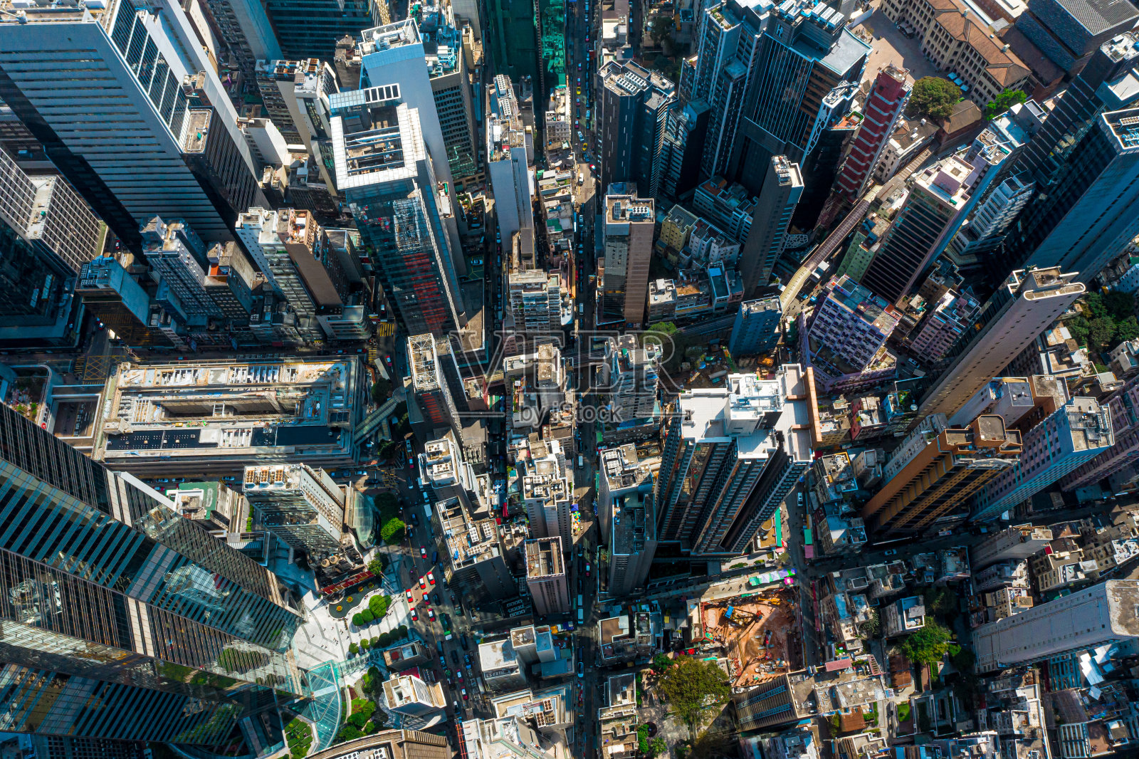 中国香港中区住宅俯视图照片摄影图片