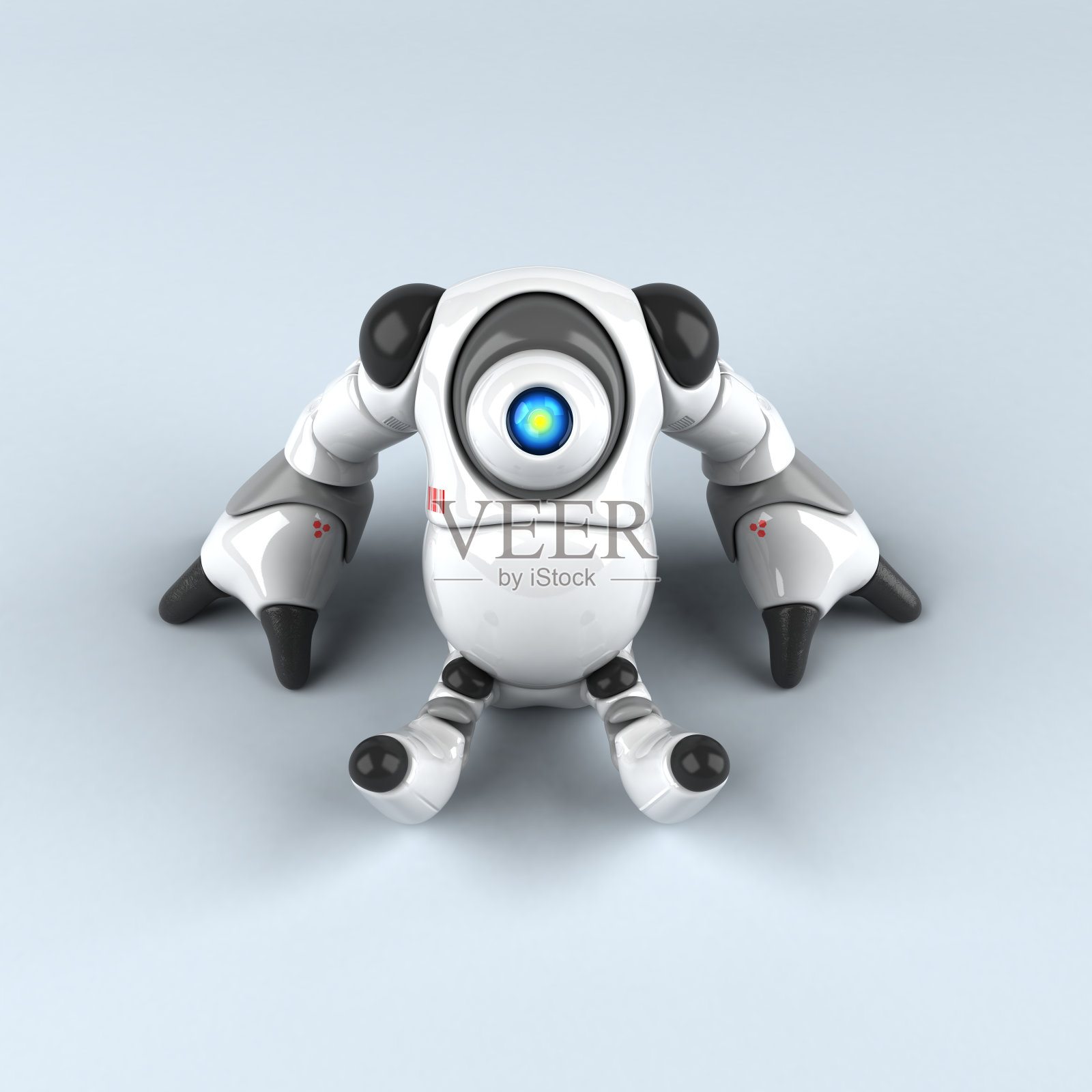 大机器人- 3D插图插画图片素材