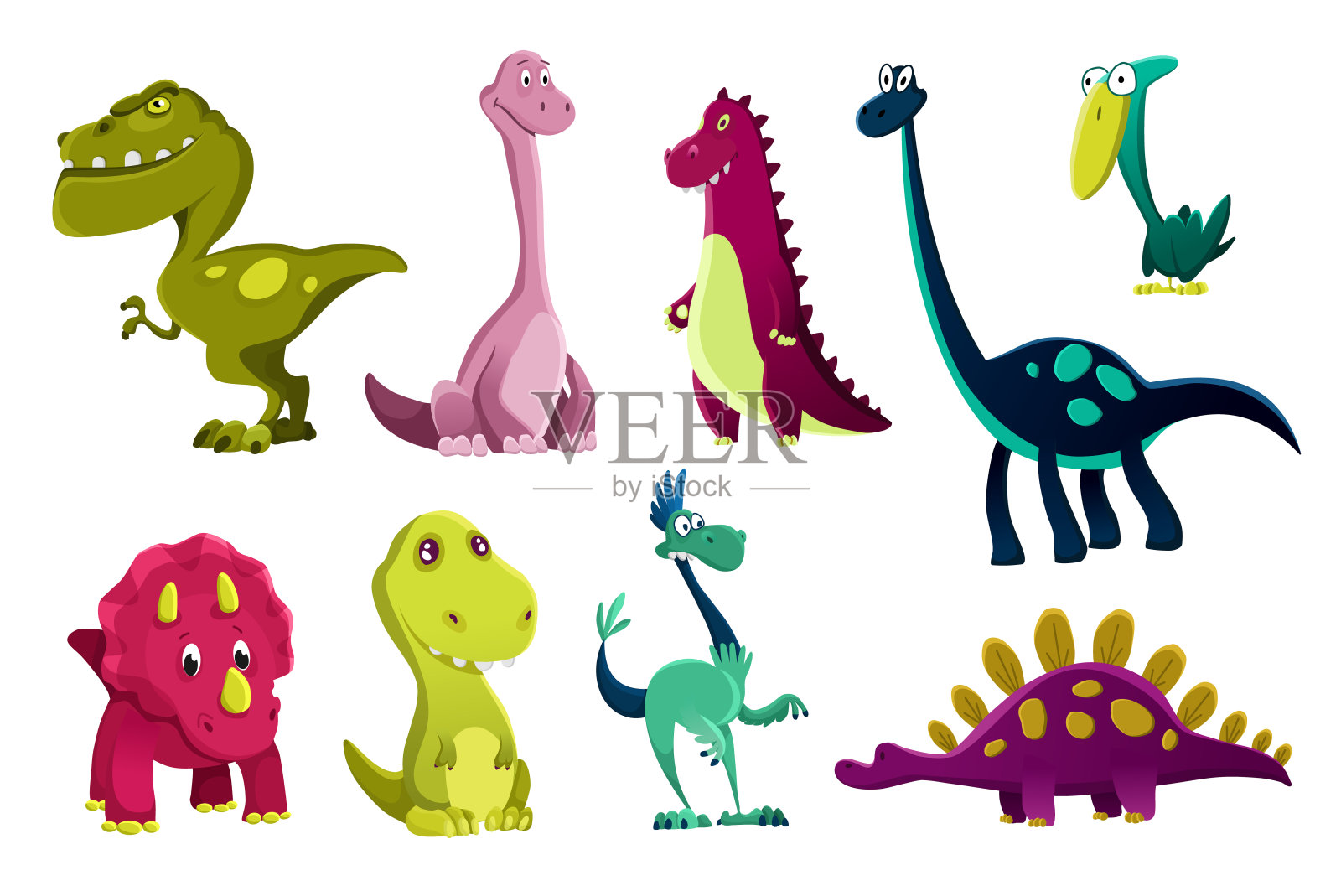 恐龙宝宝套装，可爱的印花。甜蜜的恐龙。酷的小恐龙插图托儿所t恤，儿童服装，邀请，简单的斯堪的纳维亚儿童设计插画图片素材