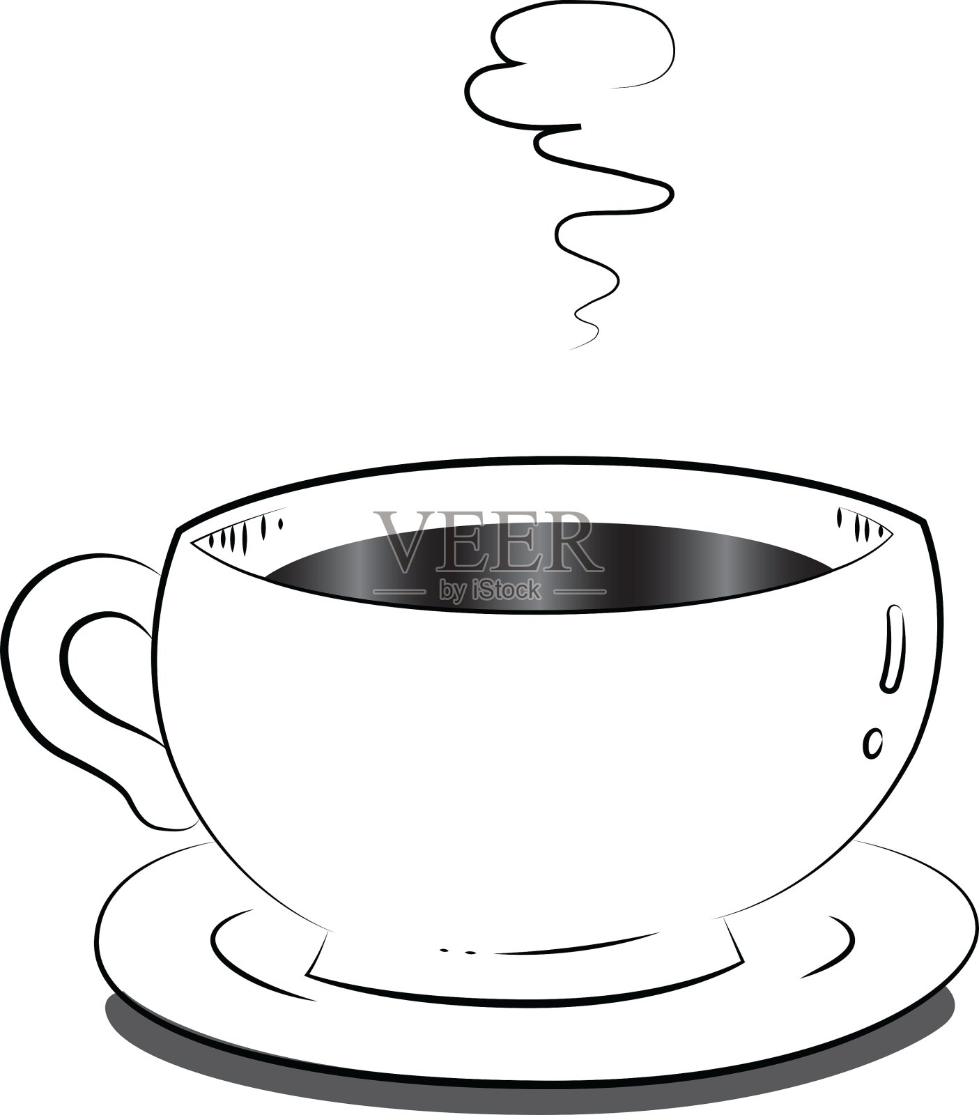 咖啡杯设计元素图片