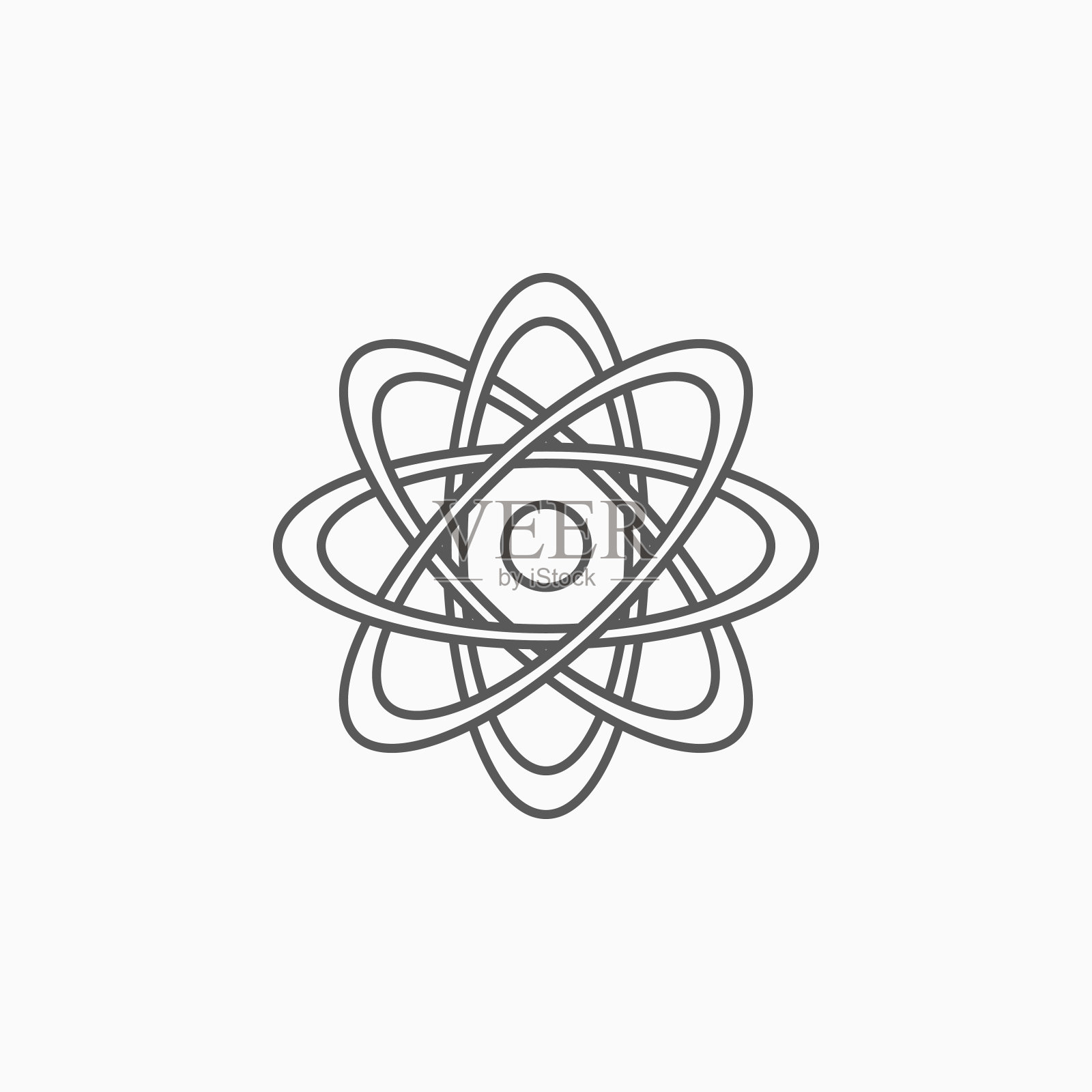 原子图标，分子矢量插画图片素材
