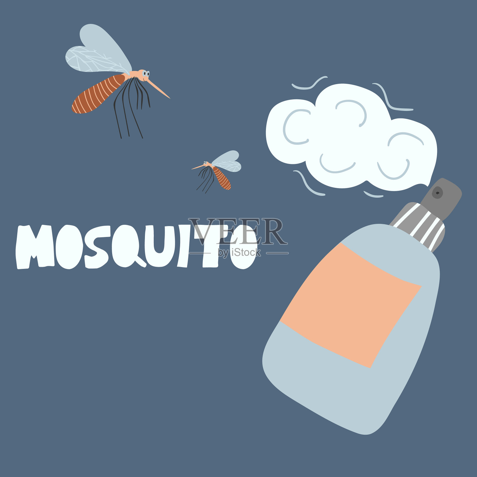 簡約手繪矢量夏季昆蟲蚊子蟲子 咬插畫元素, 卡通昆蟲, 蚊蟲咬, 一隻蚊子素材圖案，PSD和PNG圖片免費下載