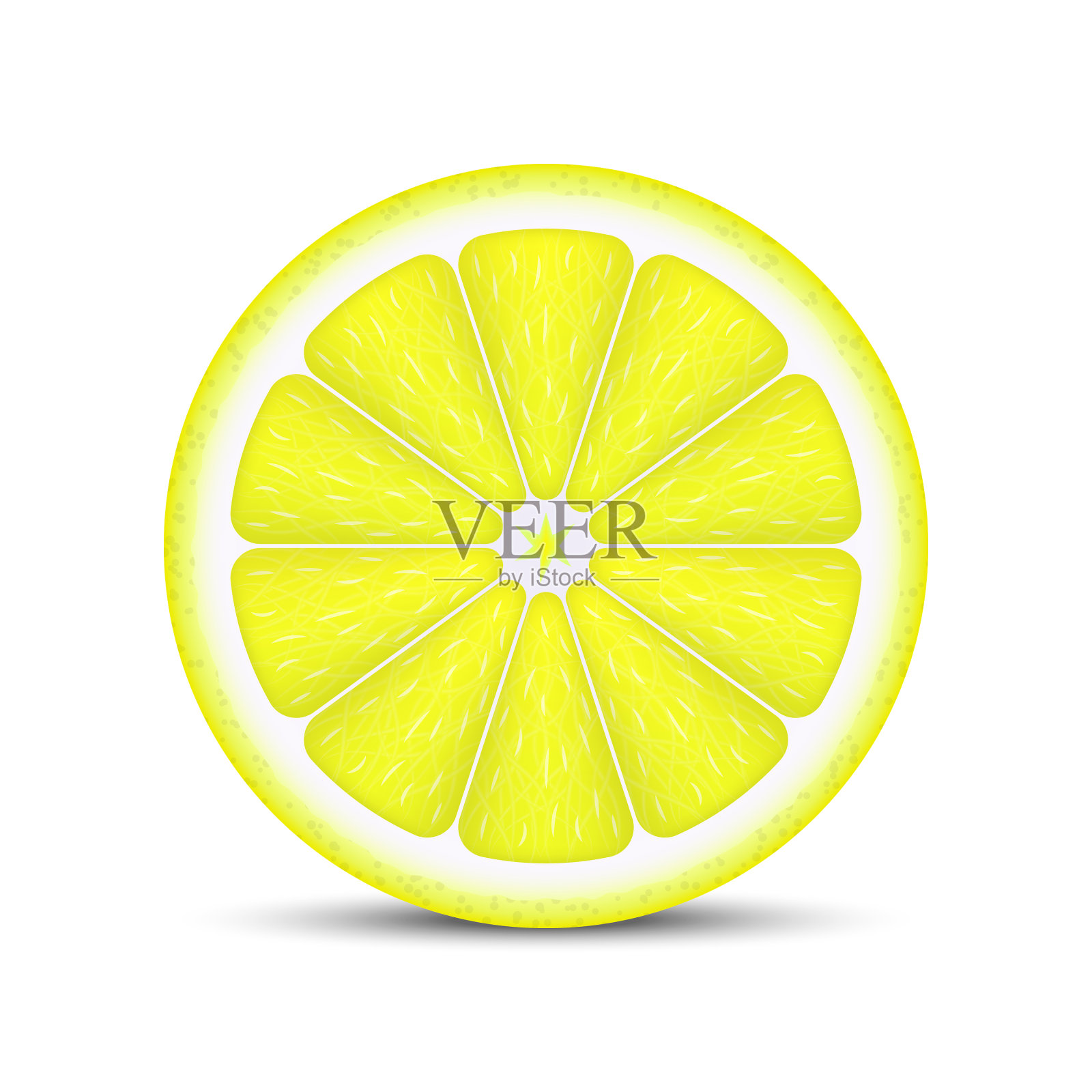 现实的柠檬片设计元素图片