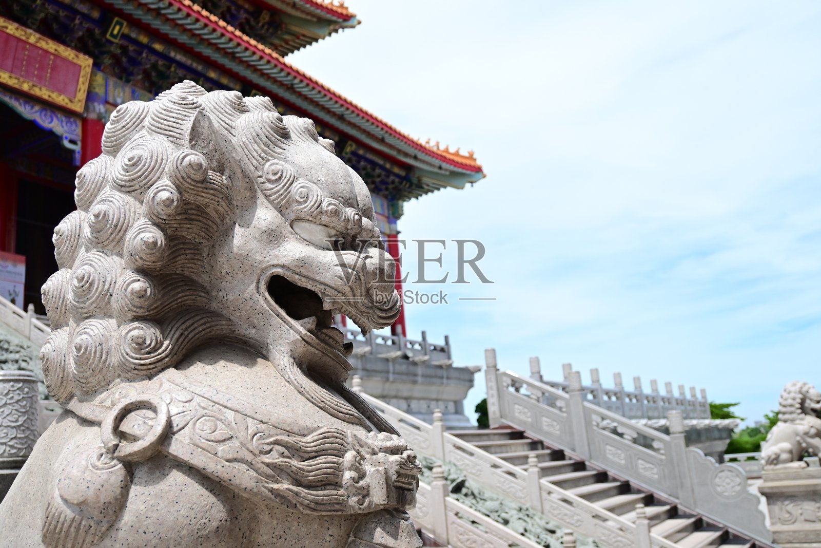 中国皇家狮子雕像，泰国照片摄影图片