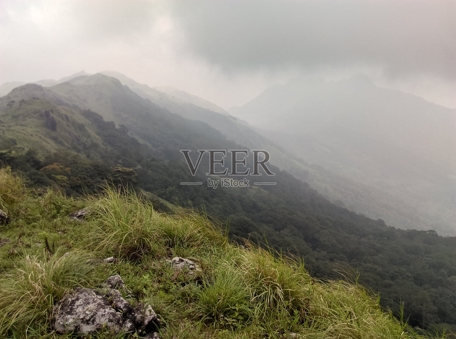 喀拉拉邦美丽的山和绿色的草地照片摄影图片