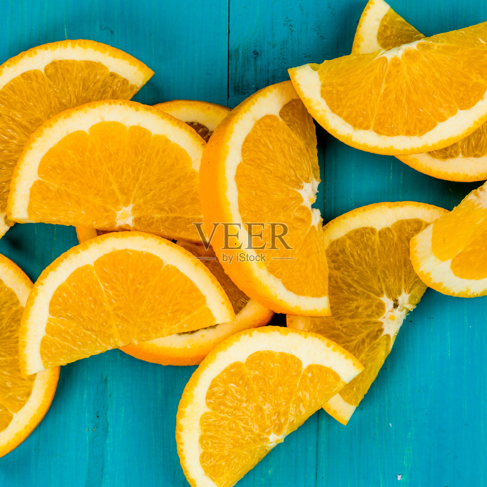 新鲜的甜热带橙子切片水果照片摄影图片