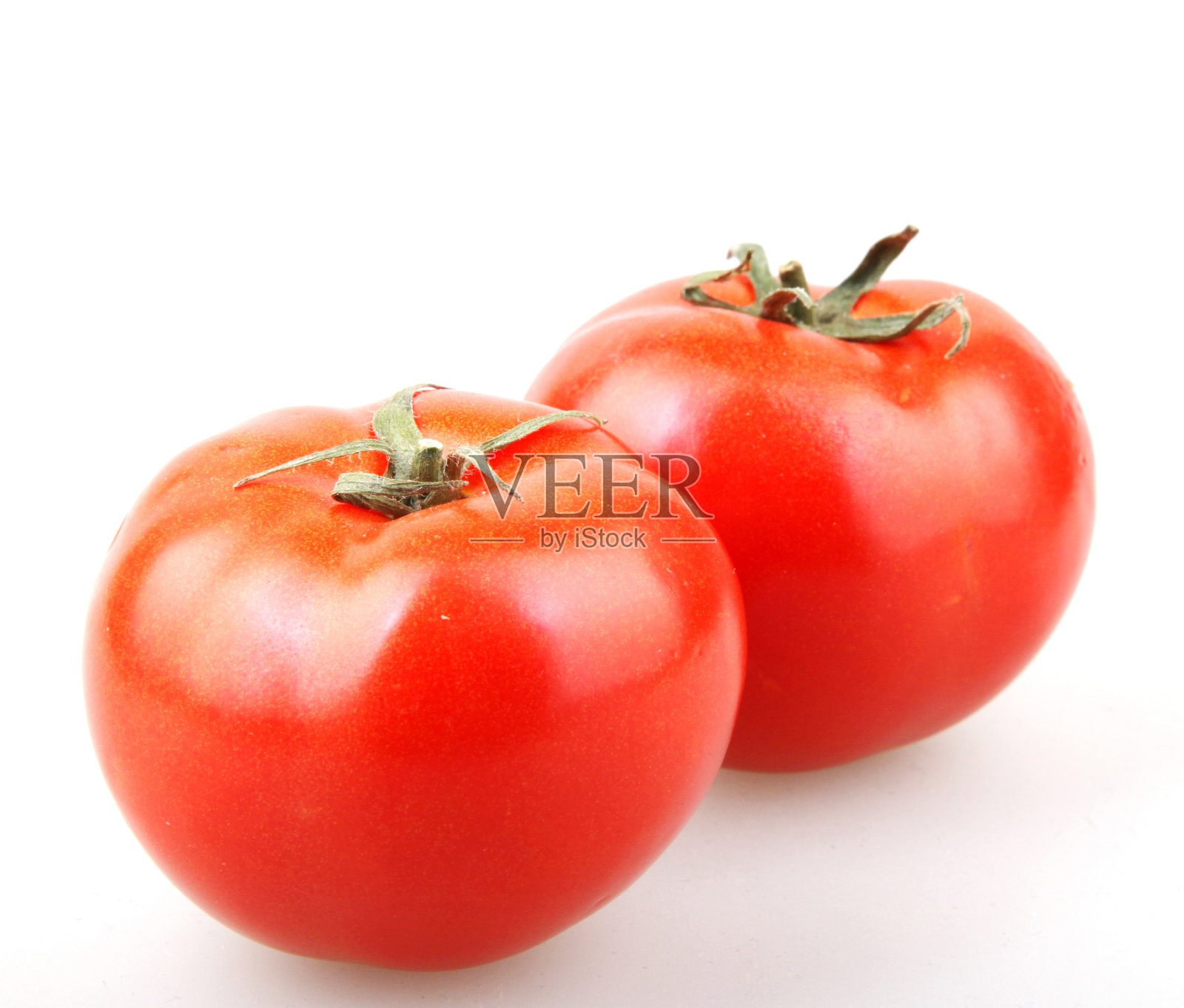 在白色背景上孤立的番茄照片摄影图片