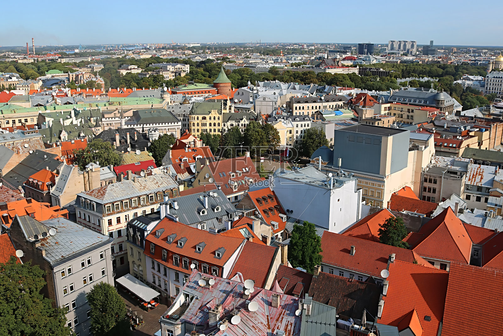 拉脱维亚的里加古城照片摄影图片