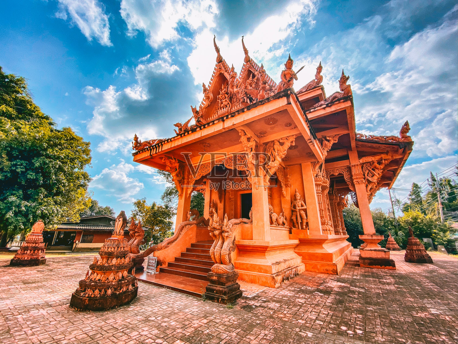 位于东南亚泰国苏梅岛的Ratchathammaram Wat照片摄影图片