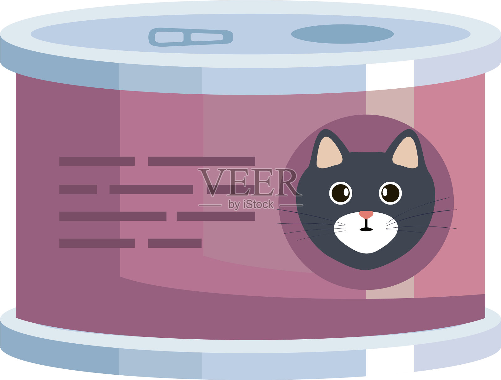猫粮罐头设计元素图片