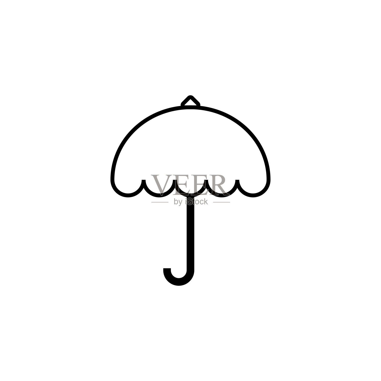 伞图标，雨矢量，伞插图图标素材