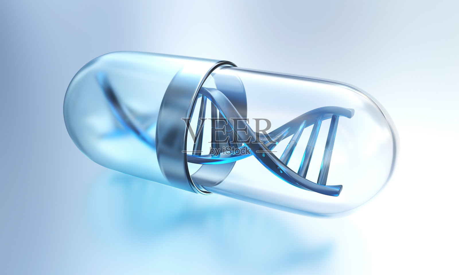 DNA结构胶囊照片摄影图片