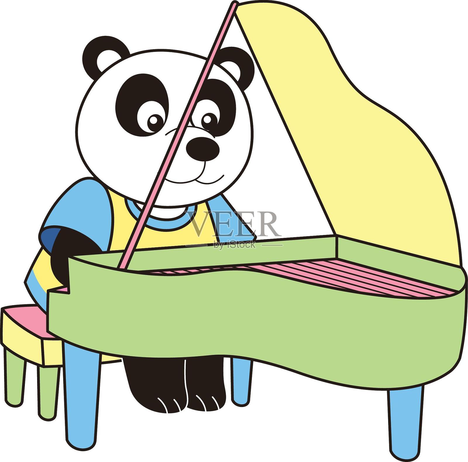 可爱的熊猫设计元素图片
