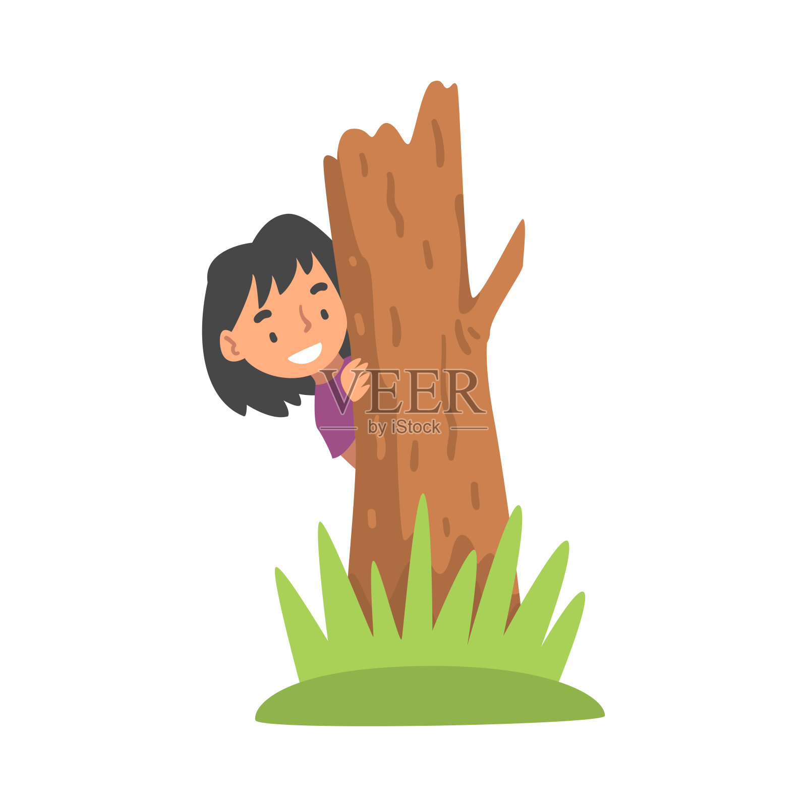 相当偷看从一棵树的后面小女孩在公园 库存图片. 图片 包括有 生活方式, 童年, 绿色, 人们, 人员, 颜色 - 69952437