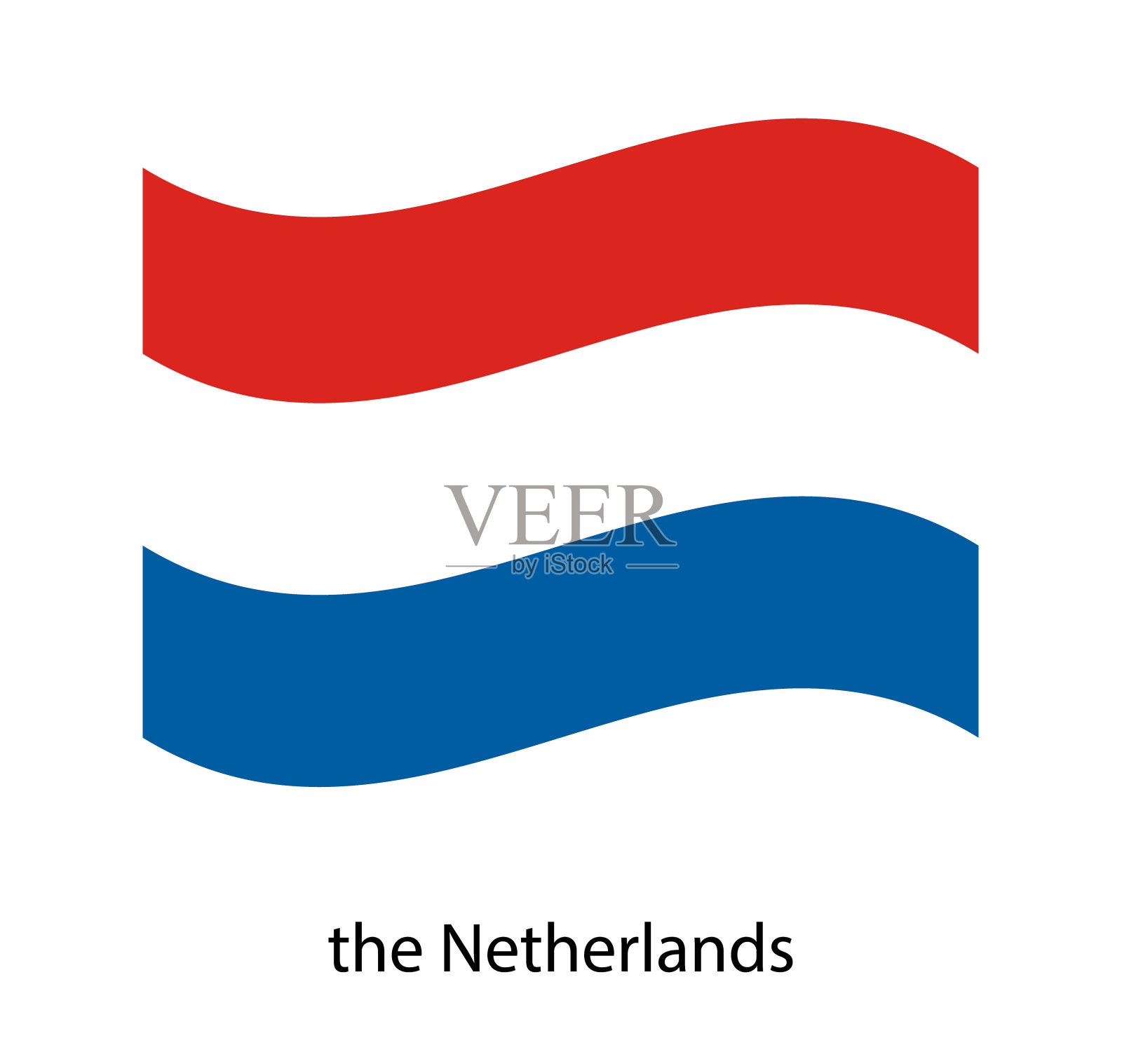 荷兰国旗在云端。插画图片素材_ID:423411281-Veer图库