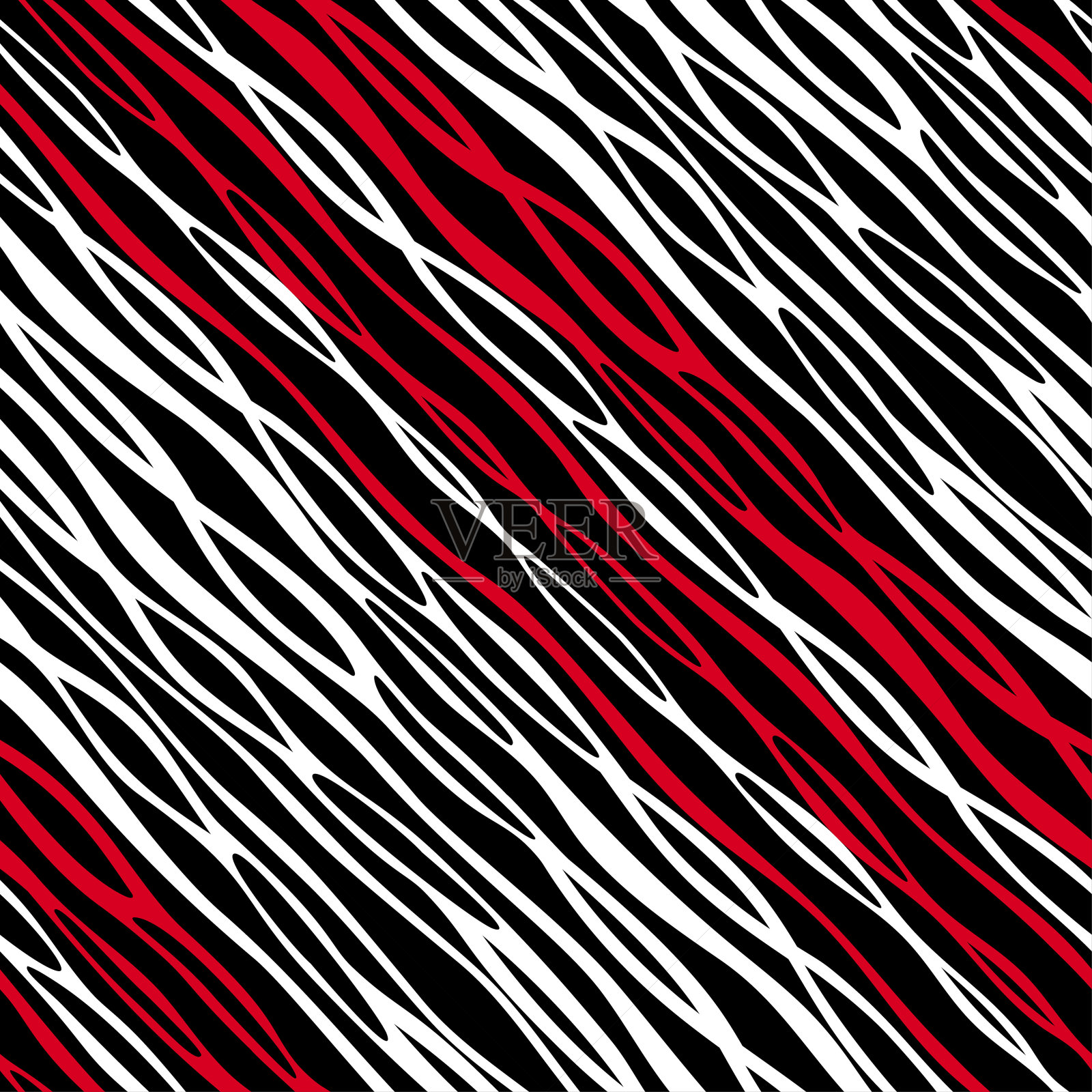 矢量无缝抽象红黑图案上的白色背景插画图片素材
