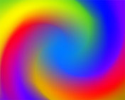 明亮的彩虹漩涡抽象背景。矢量扭曲墙纸设计。闪亮的模糊背景。插画图片