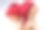 两个漂亮的年轻女模特戴着红色假发在工作室拍摄素材图片