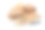 一块块面包放在砧板上，孤立在白色的背景上素材图片