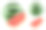 西瓜。新鲜水果3d逼真的矢量图标素材图片