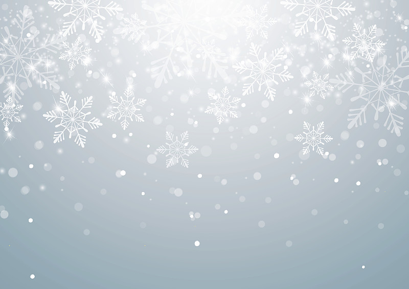 抽象的圣诞背景与雪花图片下载